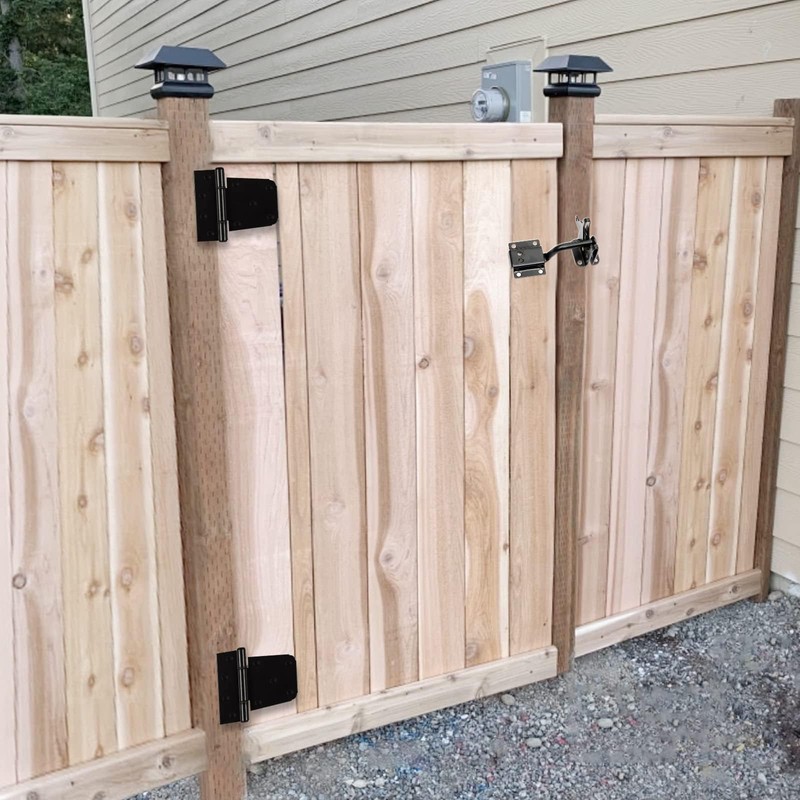 HOME MASTER HARDWARE Self-Closing Gate Kit Black - 3.5 in