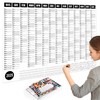 BEANPRECOY 2025 Annual Calendar Poster Yearly Wall Planner Smooth Full