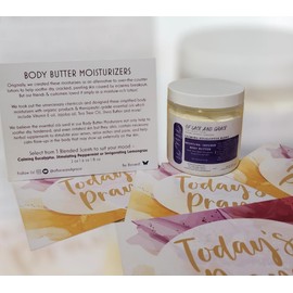 Essential Oil Body Butter - Calming Eucalyptus Blend | Helps soothe dry, irritated, chapped skin | Lessens eczema skin irritations | Therapeutic-Grade Essential Oils…