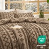 Bedsure Tufted Boho Comforter Set King Size - Brown Boho