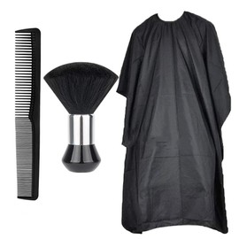 EULAPGOE Professional Hairdressing Cape with Neck Dust Brush, Hair Cutting Cape and Hairdressing Comb, Salon Accessories for Men and Women