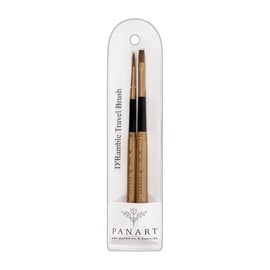Pan Art Travel Paint Brush Set Synthetic No. 04-06 - Watercolour - 2 Pieces, Gold