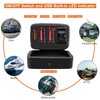 Waterproof Motorcycle USB Charger with 3 Ports, 36W Universal Fit