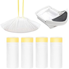 SURVART Cat Litter Bags 48''×18‘’ – 4 Mil Thick & Durable Cat Litter Box Liners,16-Count Drawstring Trash Bags for Cat Litter Box