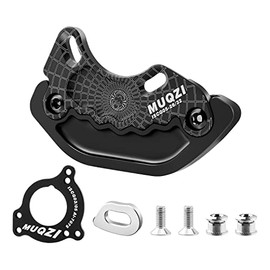 MUQZI MTB Bash Guard, ISCG05 Mount, 26-32T Chainring Protector Included BSA Adapter, Black