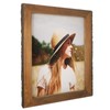 IKEREE 11x14 Rustic Picture Frames with Bark Edges, Wood Photo