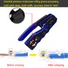 RJ45 Crimp Tool for Cat5e Cat6 Cat6a Pass Thrugh Connectors
