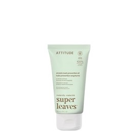 ATTITUDE Blooming Belly, Hypoallergenic Natural Pregnancy-Safe Stretch Oil, Almond & Argan, 5 fl. oz.