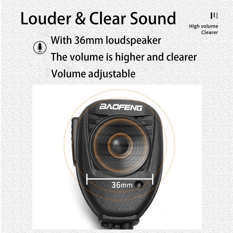 BAOFENG 10 Pack UV-5R Speaker Microphone Handheld Mic PTT for