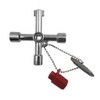 4 in 1 Universal Cross Triangle/Square/Round Key, 4 Ways Multifunction