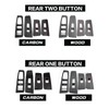 JUIVEEL Car Interior Window Switch Panel Cover Side Door Glass