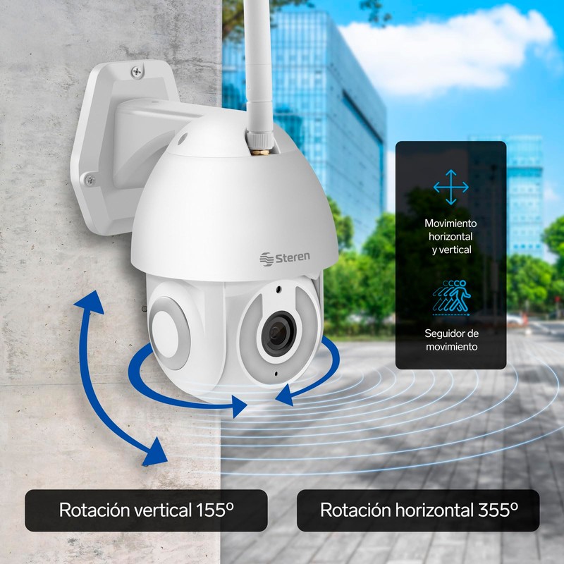 STEREN CCTV-235 Cámara de Seguridad Wi-Fi Full HD 1080p robotizada