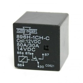 High Power Mini Relay, 50A, 12VDC, SPDT, 896H-1CH-C-12VDC