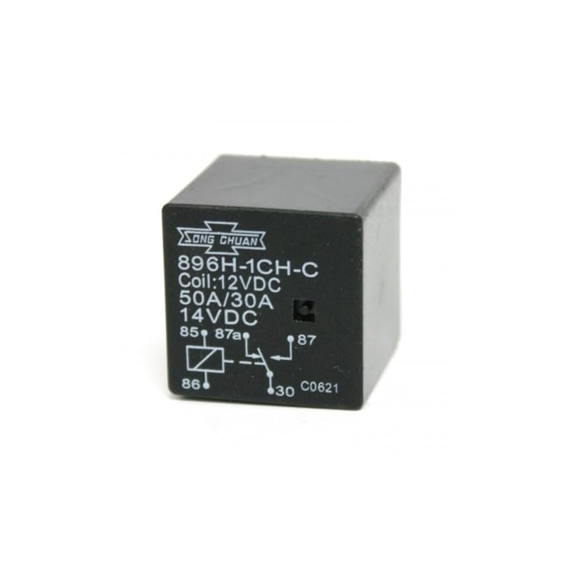 High Power Mini Relay, 50A, 12VDC, SPDT, 896H-1CH-C-12VDC