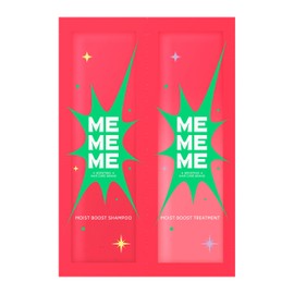 MEMEME Moist Boost Shampoo & Treatment, Single Enough Pillow, 0.7 fl oz (20 ml), Sulfate Free, Synthetic Coloring, Red Kiwi x Freesia Scent