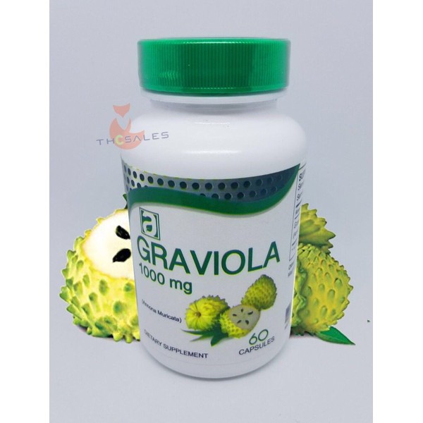 60 Capsules Graviola Extract 1000MG Guanabana Soursop Herbal Immune Antioxidant