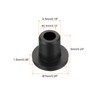 MECCANIXITY 50Pcs T Shape Rubber Grommet Mount Dia 4.5mm ID