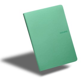 Zequenz Notebook - The Color A5-14.8 x 21.0 cm, Squared, Fern, 100 Sheets, 80 gsm, Cream Paper, 360° Flat, Filler-Friendly, Soft Cover
