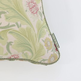 Kawashima Textile Celcom Morris Design Studio LL1714 Morris Design Studio Back Cover Leicester Acanthus Beige 17.7 x 17.7 inches (45 x 45 cm)