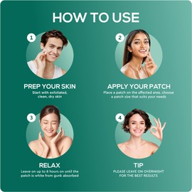 LivaClean LivaClean (144 Count, 3 Pack) Hydrocolloid Patches, Hydrocolloid Patches for Face, Gunk Catcher