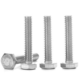 1/4-20 Hex Bolts Screws Kit External Hex Head Stainless Steel 304 Fully Threaded Hex Bolt 1/4-20 x 1-1/2" Length 35-Piece