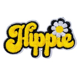 Herxion Daisy Iron On Patches, Hippie Jean Patches, Embroidered Appliqué, Repaired Iron On Patches for Clothes, Jeans, Hats, Backpacks, Jackets. Sew On Patches for Women, Girls, Boys