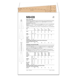 McCall's Misses' Unlined Capelet and Cape Costume Sewing Pattern Kit, Design Code M8428, Sizes XS-S-M-L-XL, Multicolor