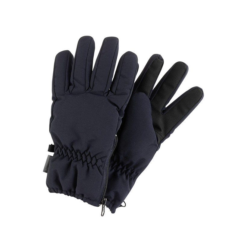 Sterntaler Side Zip Fleece Finger Gloves, navy
