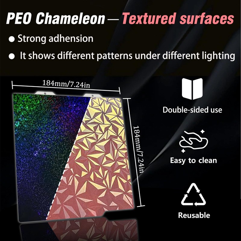 Wefuit 3D Double-Sided Printing Smooth Chameleon PEO + Smooth Starry