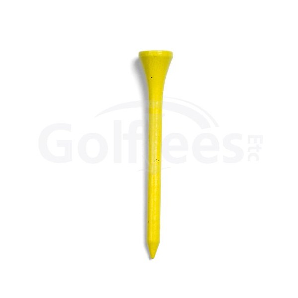 Golf Tees Etc 2 3/4" Wooden Tees - Pack of 1000 (Yellow)