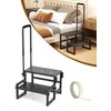 Heavy Duty 2 Step Stool for Adults, Step Stool with