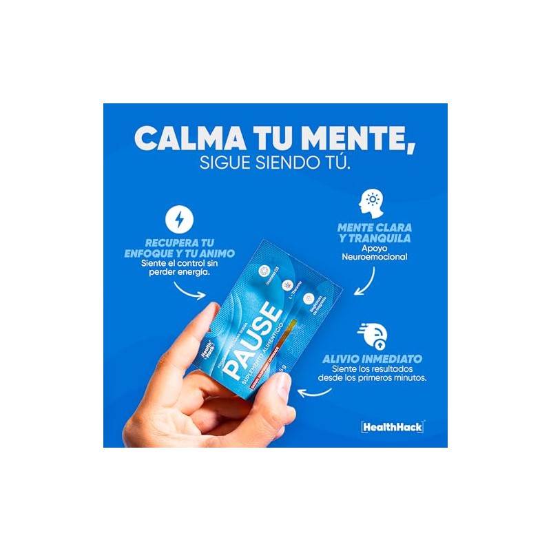 Polvo Bebida Super Calma Glicinato Magnesio Gaba Health Hack