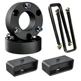 EVIL ENERGY 3" Front and 2" Rear Leveling Kits Compatible with 2007-2024 Chevy Silverado 1500 GMC Sierra 1500 2WD 4WD, 3 inch Front and 2 inch Rear Suspension Forged Strut Spacers Lift Kits Black