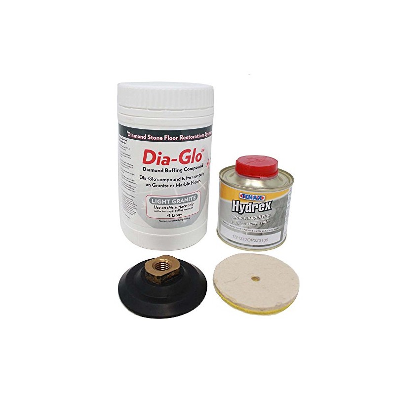 Dia-Glo Light Granite Complete Repolishing & Sealing Kit