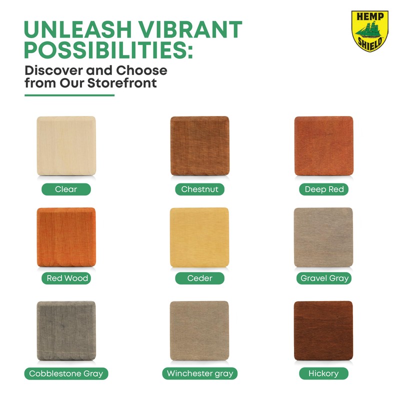 Premium Outdoor Wood Stain & Sealer - Semi-Transparent, UV Protection,