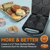 Baker's Friend Multi Stuffed Waffle Maker Thick, 4-Slice with 1.2''
