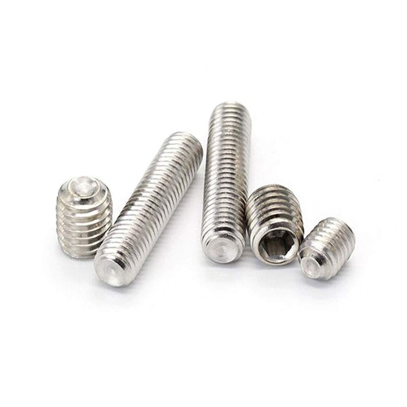 50Pcs Cup Point Grub Screw Stainless Steel Hex Head Allen