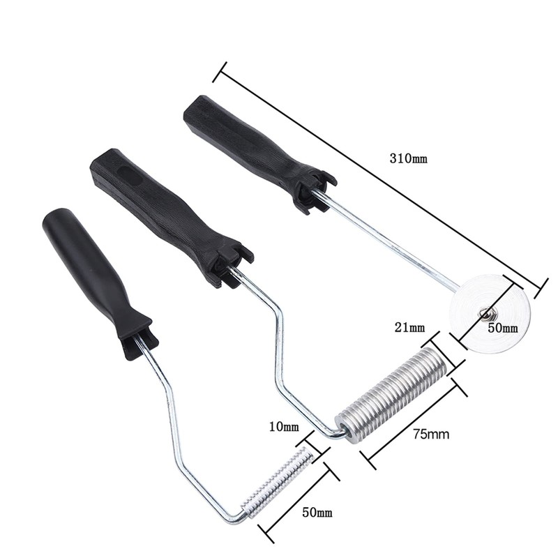 Paint Roller Set, 3 Pieces, Epoxy Resin Roller Set, Fibreglass