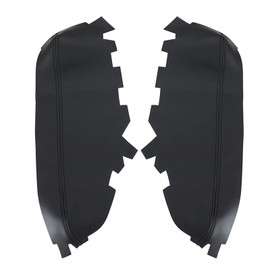 NLQR 2Pcs Front Door Panels Armrest Cover Leather Black Compatible with Toyota Avalon 2013 2014 2015 2016 2017 2018