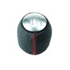 DoLED Leather Gear Knob Gear Lever + Cap Red Stitching