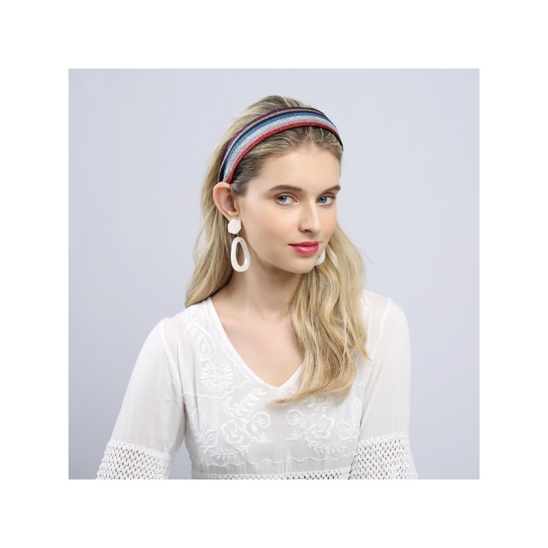 Lala 라라 트윙클 스트라이프 헤어밴드 P-레드(LALAH078) Lala Twinkle Stripe Hairband