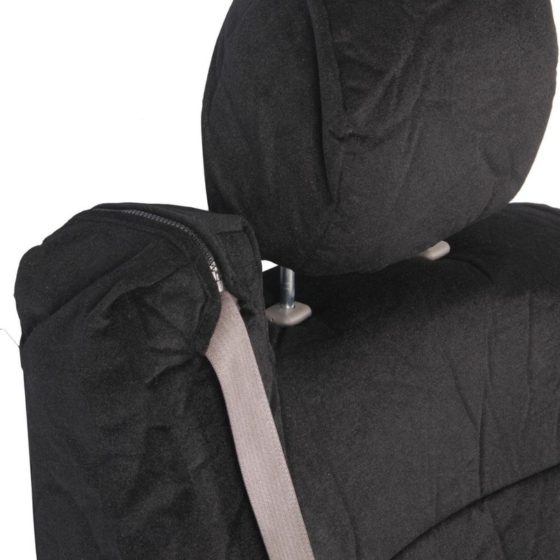 BDK Velour Fabric 2-Pack Front Seat Covers for Pick-Up Trucks,