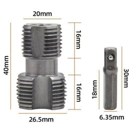 LOVIVER Ppr Pipe Threader for Electric Drill Inner Thread Opener Efficient Threading Device 1/2 inch, 3/4 inch Pipe Thread Maker Tool