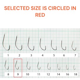 PRO FILSTAR 20 Piece Fishing Hook Set N9 - Carp Fishing Hooks - Carp Fishing Accessories - Barbed Carp Hooks - Carp Fishing Reversed Hooks - Carp Rigs - Fishing Accessories - Method Feeder -