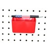 JSP Manufacturing Small Plastic Red Pegboard Storage/Part Bins (10)