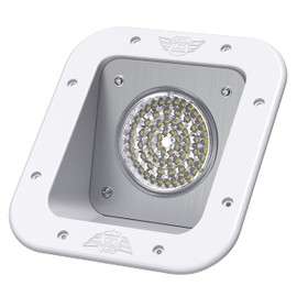 Leisure LED RV Exterior Flood Porch Utility Light - White 12v 1100 Lumen Lighting Fixture Replacement Lighting for Weekend Warrior RVs, Trailers, Campers, 5th Wheels (White)