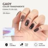 GAOY- Esmalte de uñas en gel Jelly Nude Black, 16