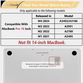 MecBevia Compatible with MacBook Pro 16 inch Case for M5 M4 M3 M2 M1 Pro/Max Chip (2026-2021), Hard Shell Cover with Keyboard Cover, Screen Protector, Webcam Cover & Type-C OTG, Blue Flowers