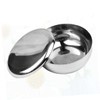 Healeved Quality Men's Shaving Bowl Stainless Steel Bubble Bowl Lid