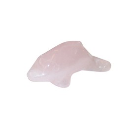 Rose Quartz Gemstone Dolphin 40 x 12.5 mm – Lucky